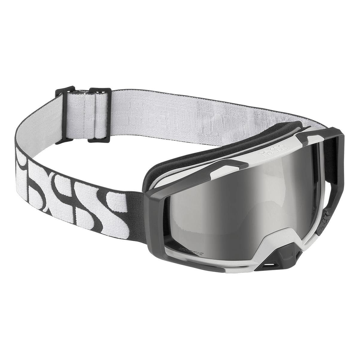 iXS Googles Trigger White - Espejo Plateado Low Profile - Riders Republic